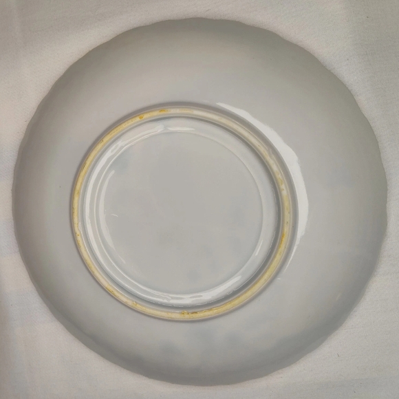 Meiji (1865-1912) Red Dot Crane Plate EXCELLENT CONDITION - Picture 3 of 5